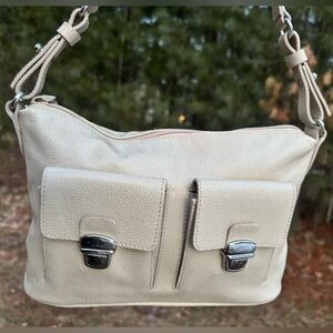 Furla Cream Shoulder Bag